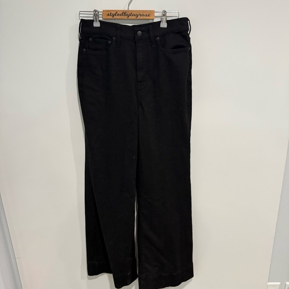 J. Crew Denim Wide Leg trouser Jean in 1996 semi-stretch - Picture 4 of 12
